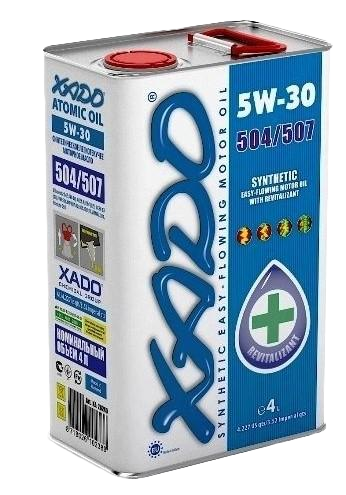 Моторное масло Xado Atomic Oil 504/507 5W-30, 4л